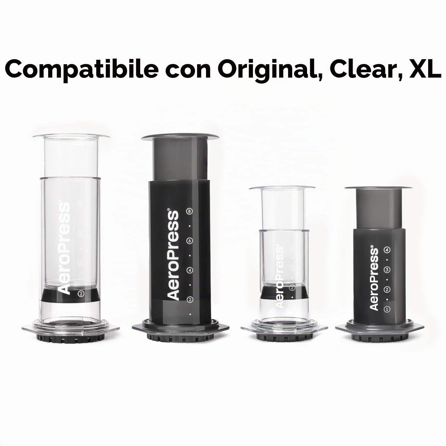 Supporto Organizzatore AeroPress, Stazione da caffè durevole e soluzione di archiviazione compatta compatibile con tutte le caffettiere manuali AeroPress (tranne Premium e Go)
