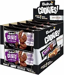 Caixa de Cookies de Chocolate Sem Glúten Sem Açúcar Sem Leite Belive