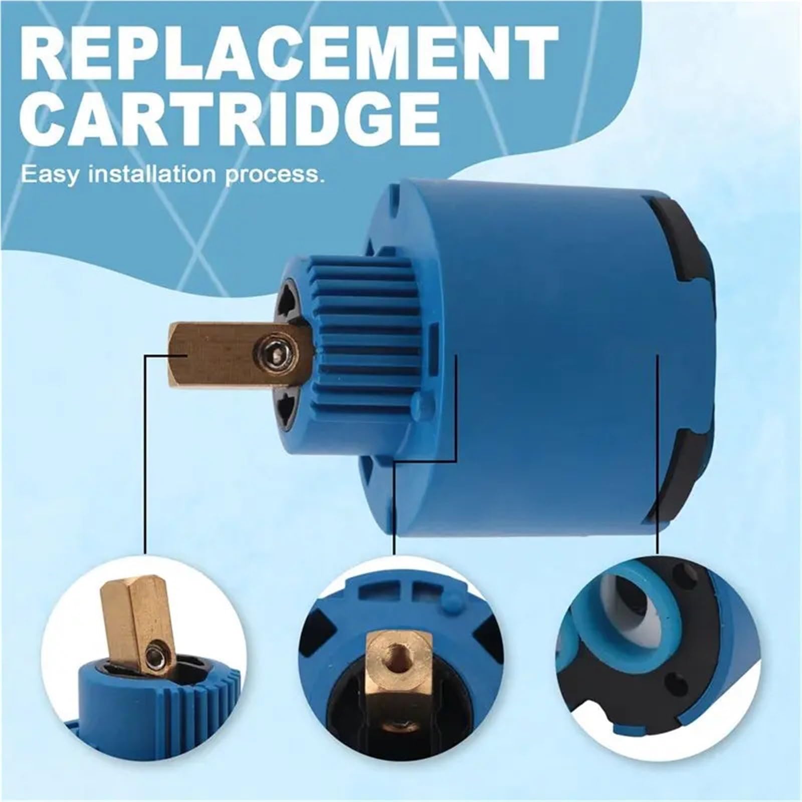 3 Jeux De Cartouches Robinet Remplacement