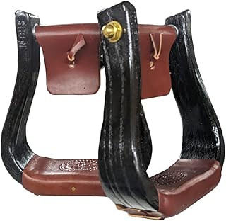 Nettles The Flatbottom Premium Western Stirrups Blackened Color- 2
