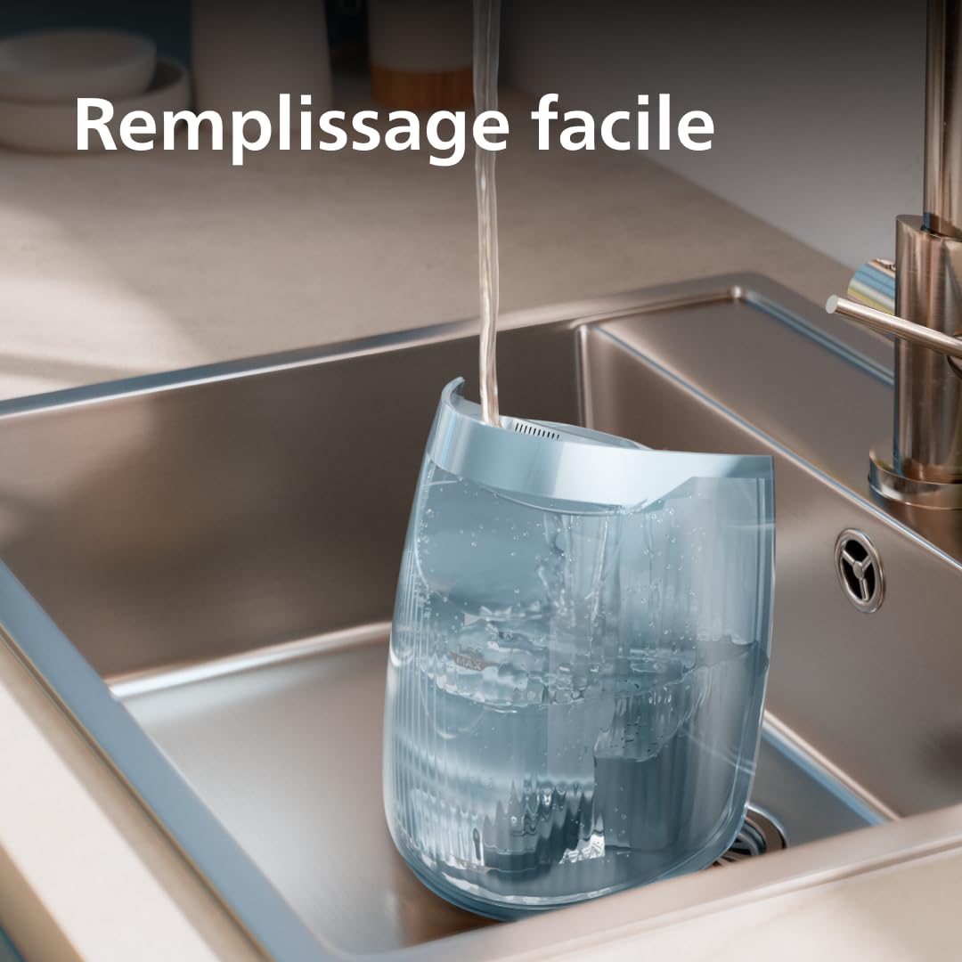 Philips Centrale Vapeur PerfectCare Série 7000 - Puissance 3120W, Effet pressing 600g, Pression 8.5 bars, Technologie OptimalTEMP, Eco, semelle SteamGlide Elite, Réservoir de 1.5L, Beige (PSG7200/60)