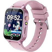 YEDASAH Smartwatch per Bambini – 39 Giochi, Contapassi, Calorico, Fotocamera, Musicale, Torcia, Sveglia, Giocattoli Educativi, Regalo di Compleanno (Scheda SD integrata)