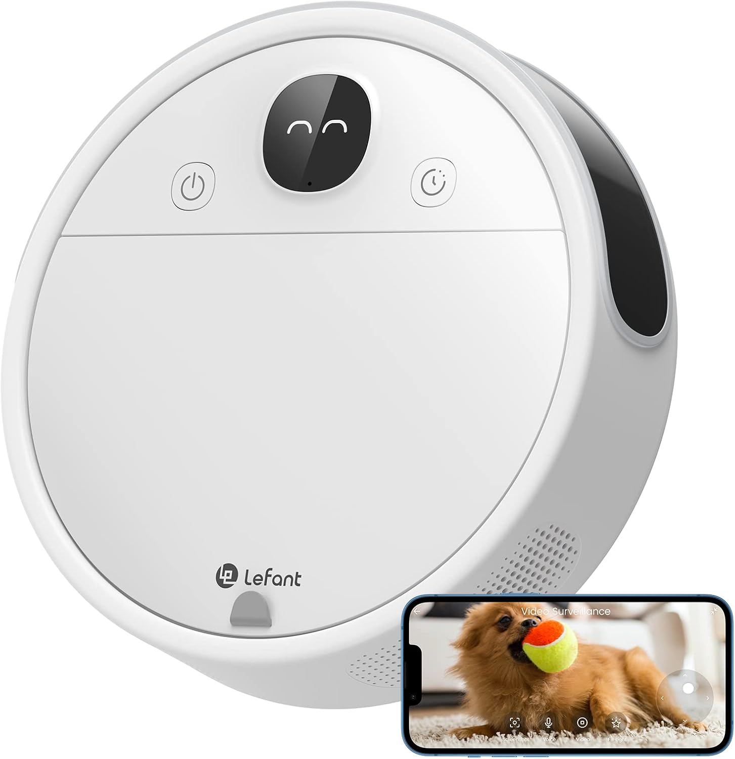 Lefant P1 Robot Vacuums, RealTime Video Call & Chat, Pet Friendly with