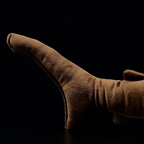 Miniatura 5 de Megamouth - Peluche de tiburón de peluche, 18.89 pulgadas, color gris oscuro, juguete de peluche de tiburón Megamouth, juguete de peluche de animal