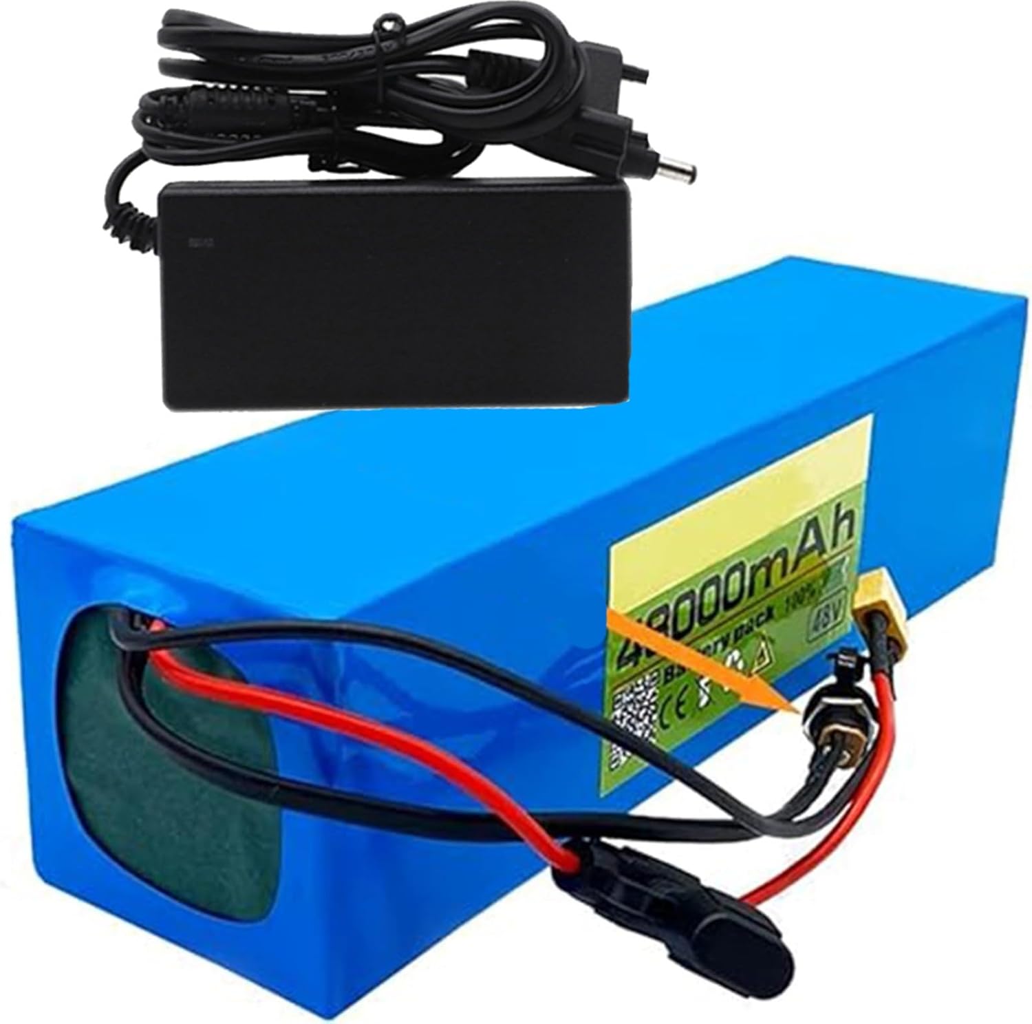 電動自転車用バッテリー 48V 鍵と充電付き 電動自転車用48Vリチウムイオンバッテリー 48V 48Ah 13S3P 充電器内蔵