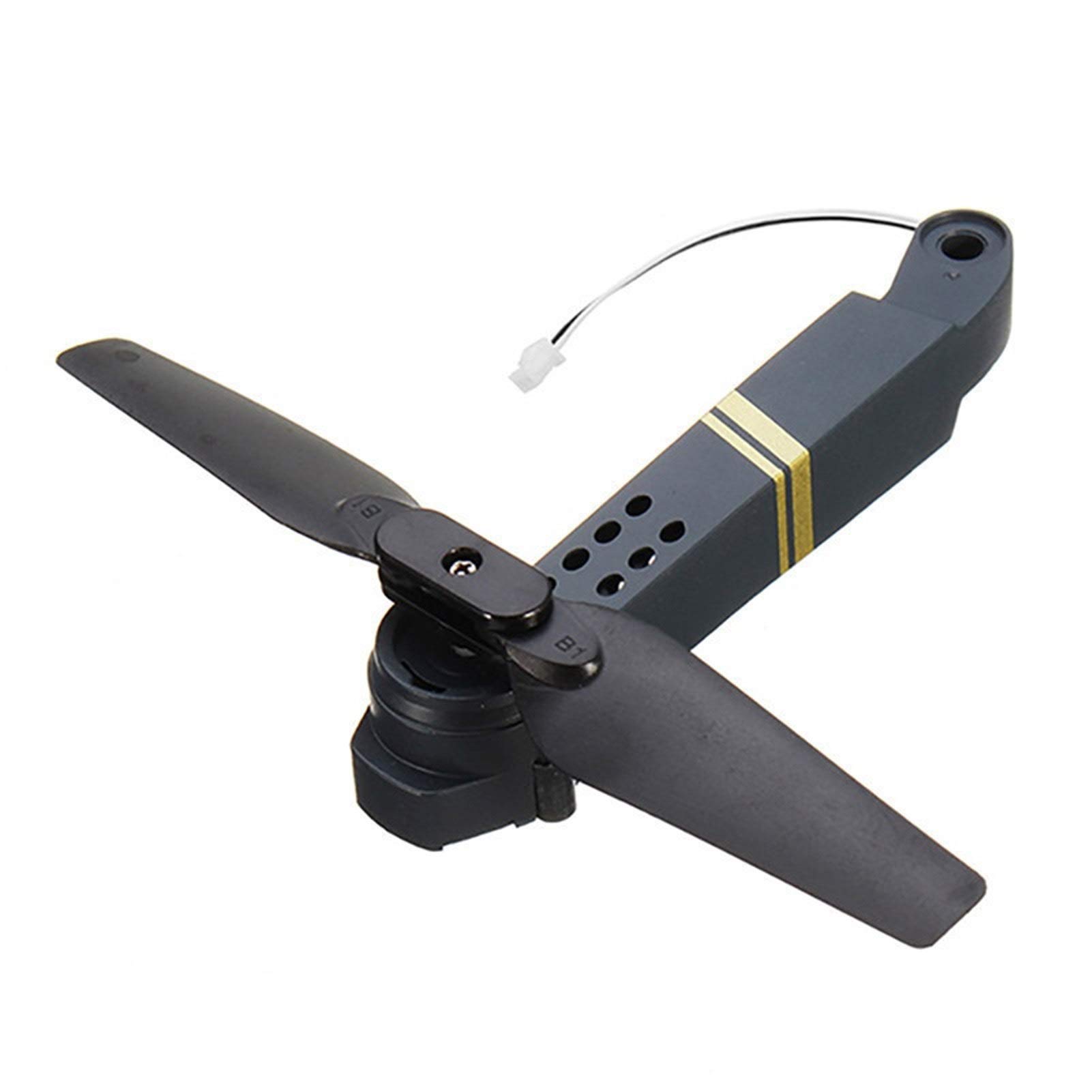 Zixmix Black Front Right Propeller With Screws Drone Replacement Arms / Fit For Eachine E58 Rc Quadcopter Spare Parts Axis Arms With Motor Propeller For Fpv Racing Drone Frame Parts Silent Flight Accessory ( Color : Black Fro