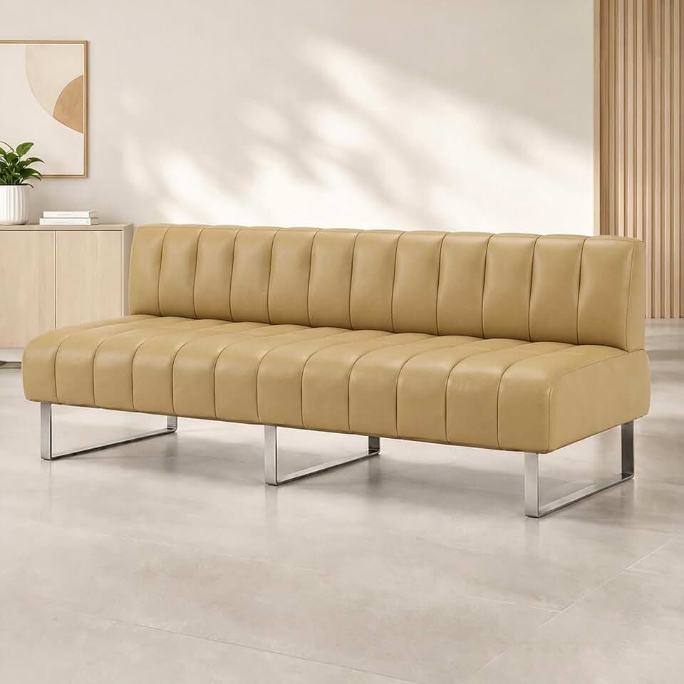 Waiting Room Bench Channel-Stitched Commercial Reception Seating