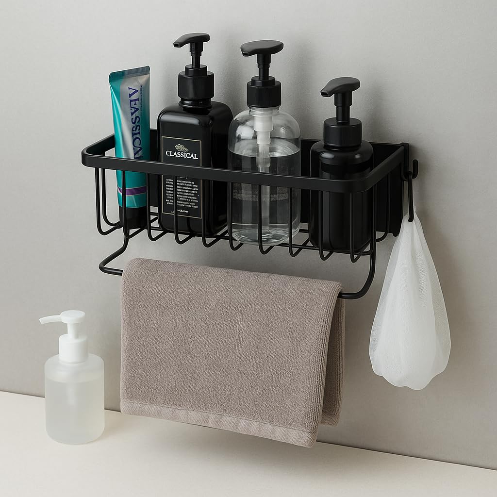 Amazon｜バスラック マグネット 収納 棚 バスルーム 約W28.5XD11XH13cm