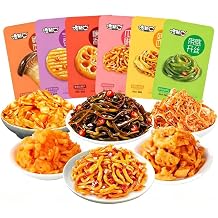 Kelp Sheets, Enoki Mushroom, Dried Radish, Potato, Cold Side Dish, Spicy Snacks,Lotus Root Slices,Mala Latiao,Pure Vegetarian,Leisure Food, Delicious Chinese Snack Gift 5bags