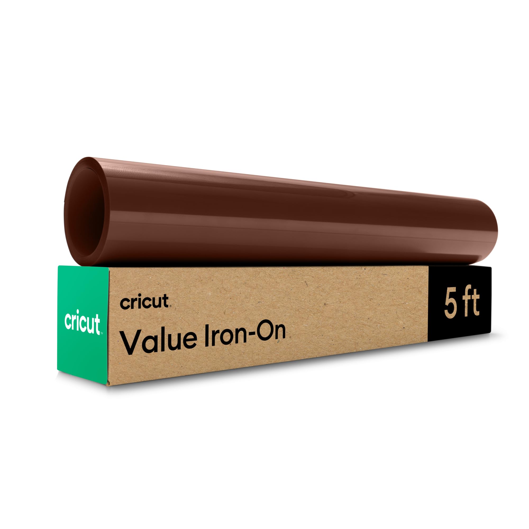 Cricut HTV Heat Transfer Vinyl | 1.5 m | Brown | Iron-On HTV Vinyl for Fabric, Perfect for Custom T-Shirts & DIY Clothing โ image 1