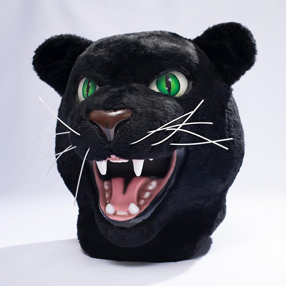 TCDesignerProducts Fierce Black Panther Mascot Costume, School Spirit Sports Fan Gear, Football Cheerleader Accessories, Homecoming