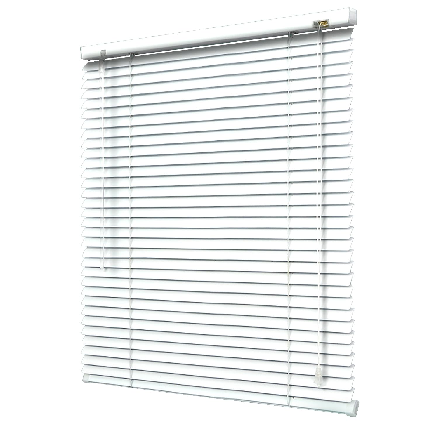 Niestandardowe aluminiowe żaluzje zaciemniające 100 x 120 cm, 25 mm, odporne na promieniowanie UV, wodoodporne, poziome, do domu, biura, kuchni i łazienki, sterowanie światłem i łatwa instalacja