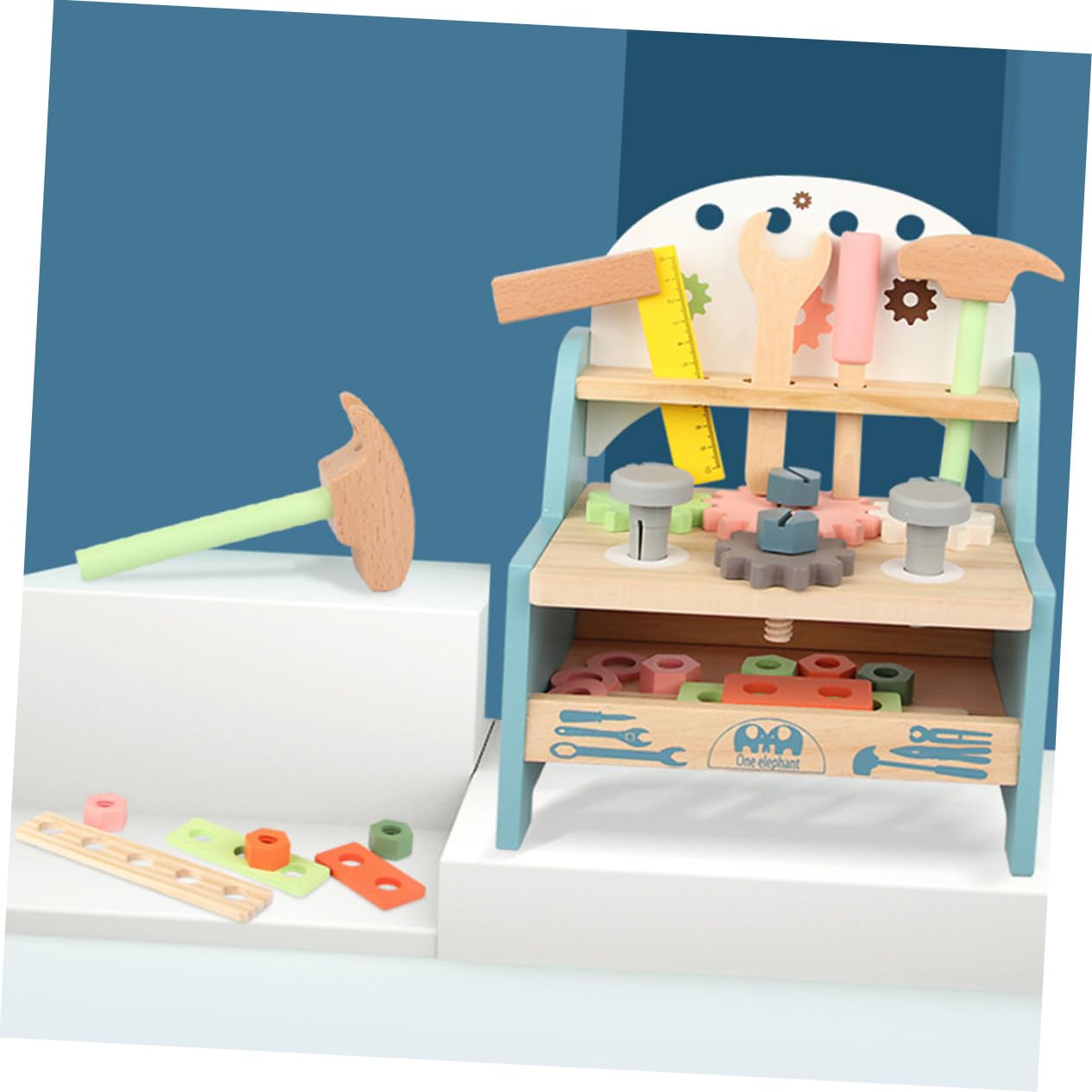 ibasenice Kit de Juego Educativo de Montaje con Juguete Multifuncional de Herramientas para Niñas de Varias Set de Construcción para Desarrollo Manual y Cognitivo