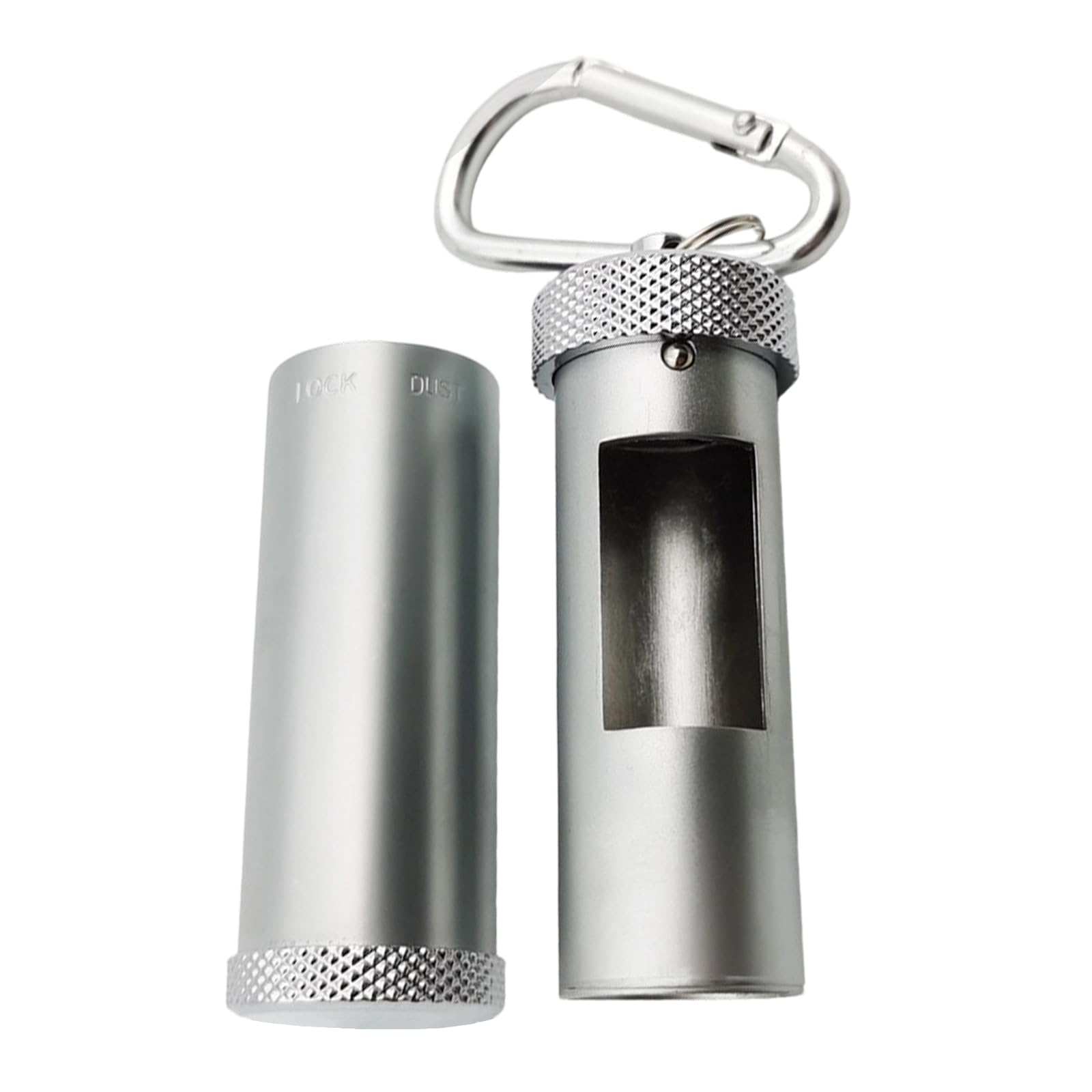 Uqezagpa Portable Aluminum Ashtray with Sealed Lid for Camping Hiking Travel Odors Design Sealed Ashtray