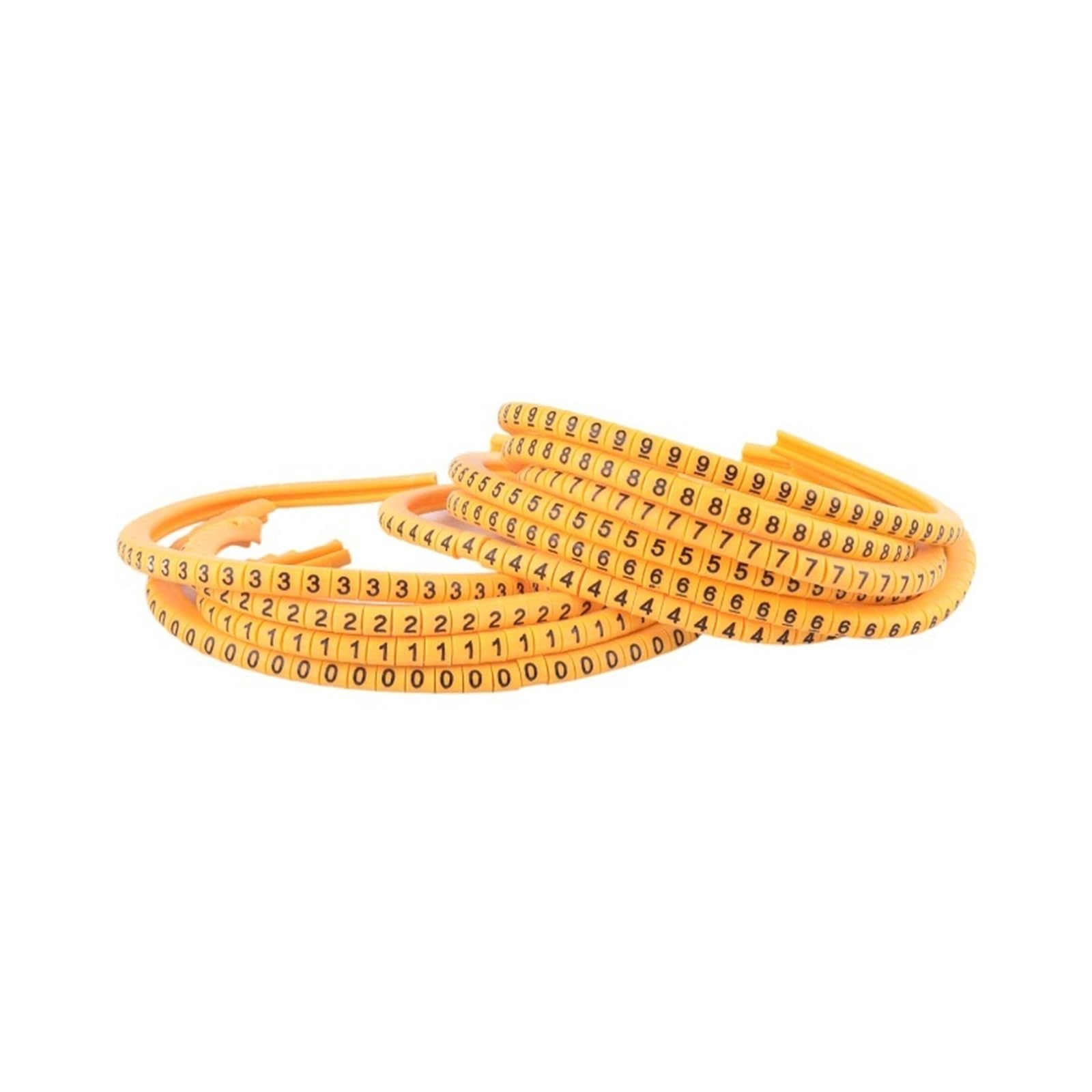 Byqadft Ec-0(500Pcs) Yellow Cable Markers Letter Wire Diameter
