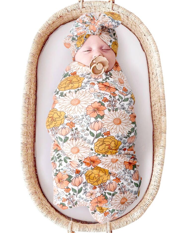 Comprar DRESHOW BQUBO Newborn Floral Receiving Blankets Newborn Baby