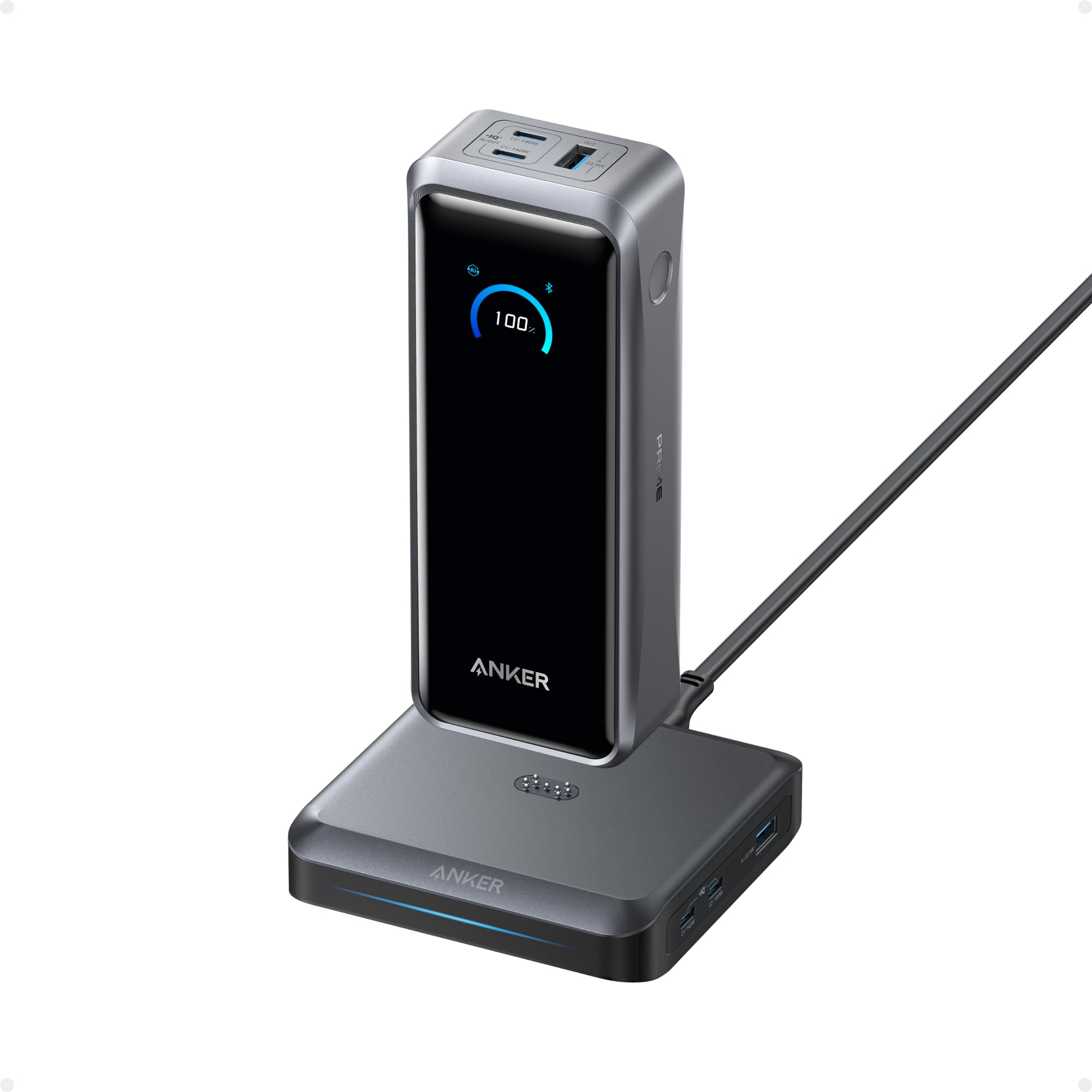 スマホアクセサリー Anker Prime Power Bank (26250mAh, 300W) Amazon.com: Anker Prime Power Bank and Charging Base, 26,250mAh