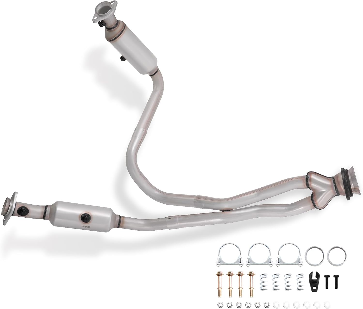 Front Catalytic Converter Kit Compatible with Transit150 2015-2019, Transit250 2015-2019, Transit350 2015-2019, Transit350 HD 2015-2019, 3.7L, OE: 644108 776350 EPA Compliant