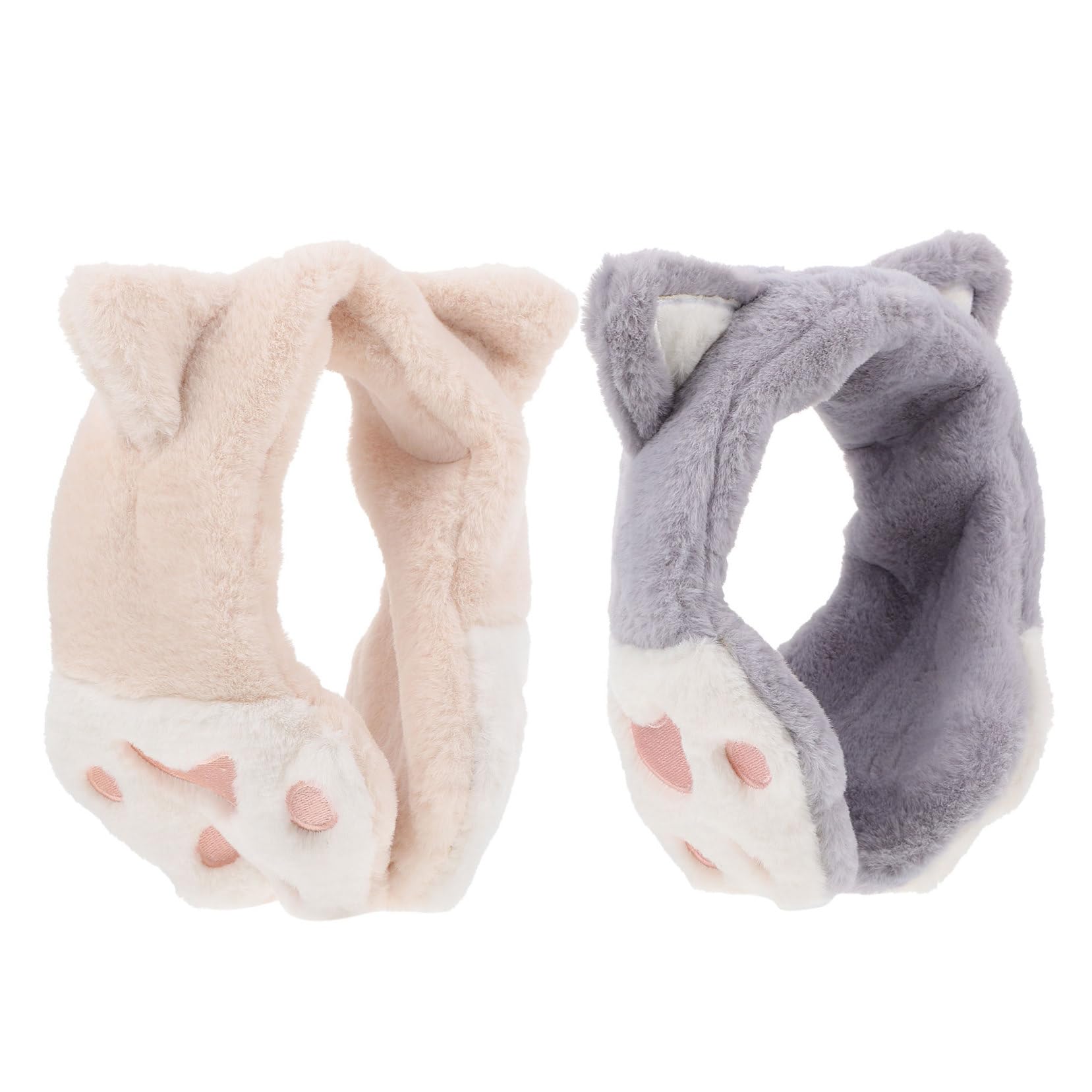 NIYANGLE 2pcs Cat Window Hammock Cat Food Cat Ear Headphones Ear Muffs Comfortable Cat Ears and Tail Ears Beanie Furry Ears Fluffy Cat Ears Cat Carrier Spout Plush