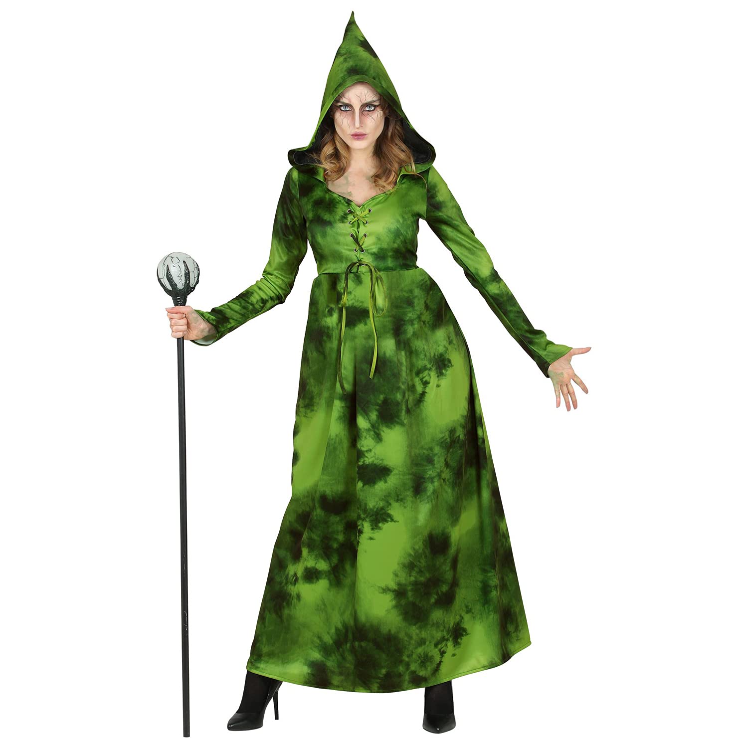 WIDMANN 10710 Costume Strega Delta Forest XXL Verde Lungo #1071