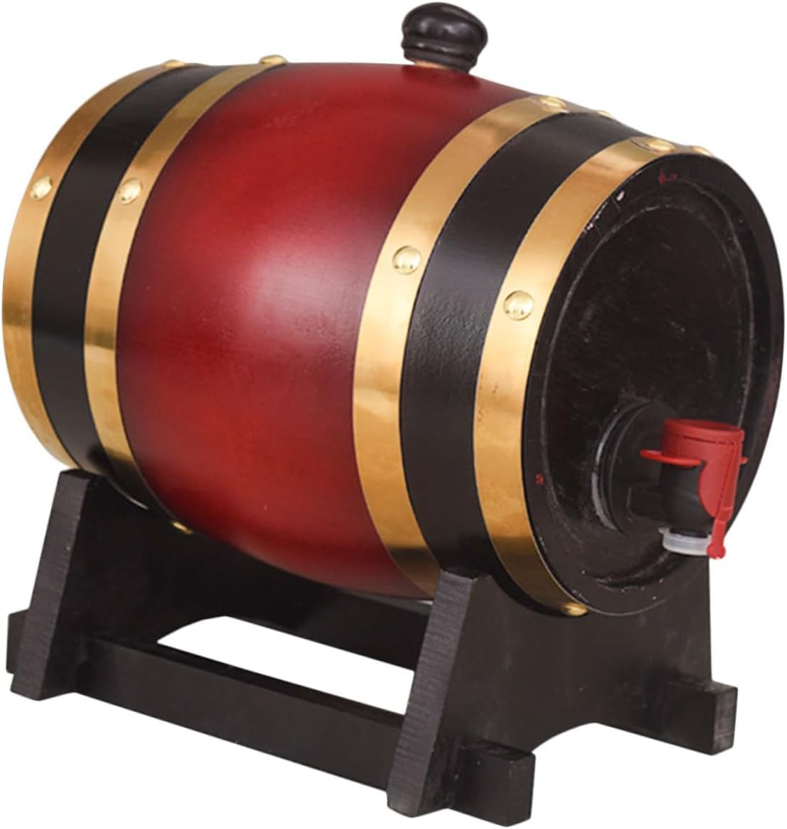 Vintage Wooden Beer Horizontal Solid Wood Aging for Home Use for Red Wine and Beer Storage Elegant Tabletop Decoration Wine