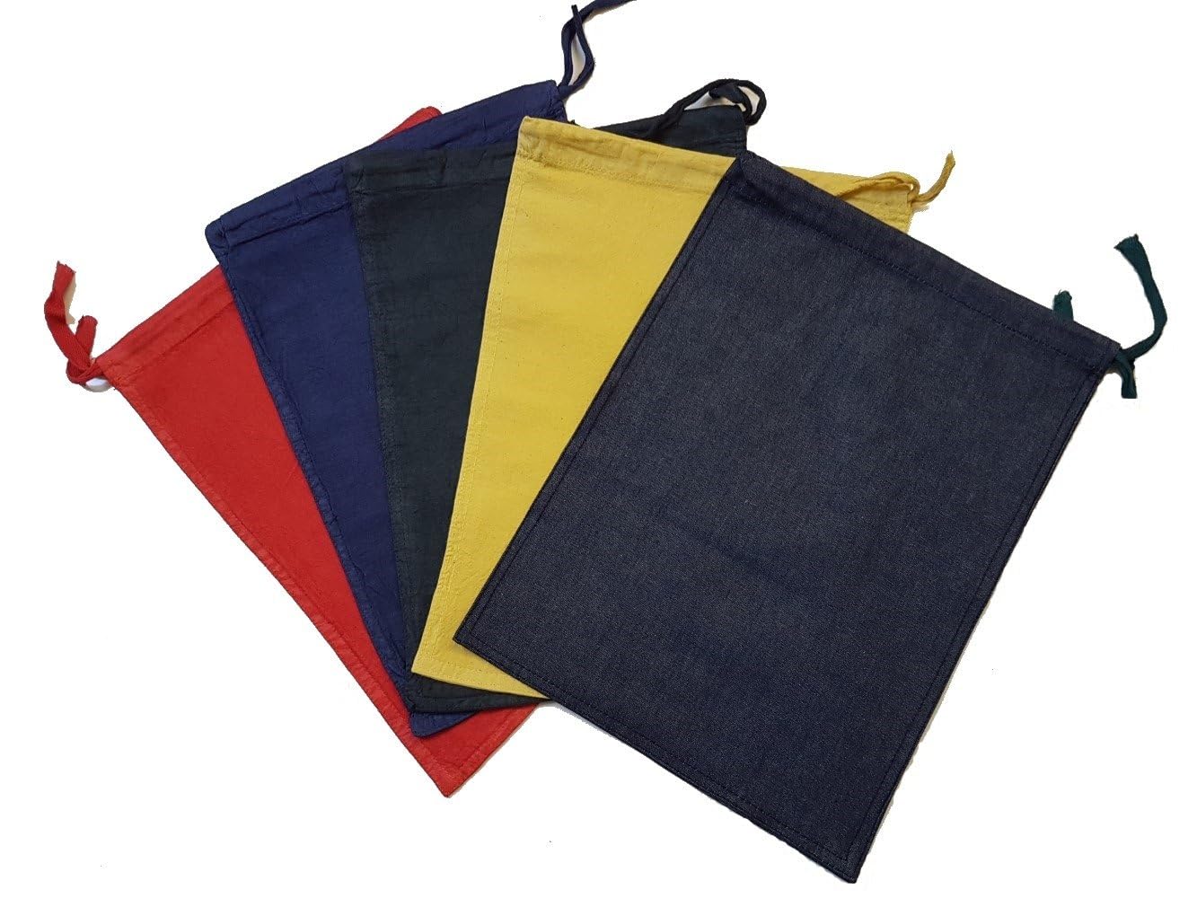 Pack of 20 Assorted Colours Heavy Duty Cash, Change, Money, Coin, Fruit Machine Sorting Bags For Banking