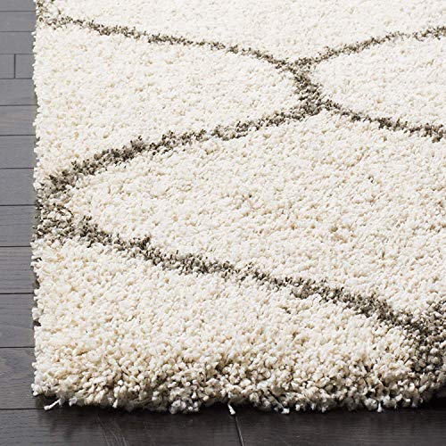 Image of Shaggy Super Soft Carpet for Home & Living Room Size - 7 X 10 Ft (Ivory Grey)