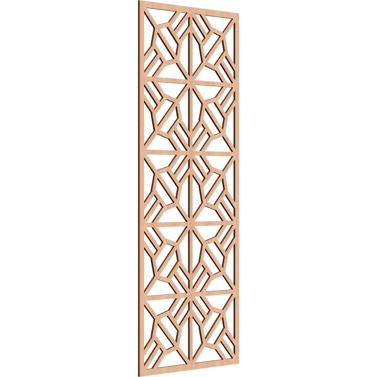 Auburn Decorative Pierced Fretwork Wood Wall Panels, 23 3/8"W x 59 3/8"H x 1/4"T, Alder