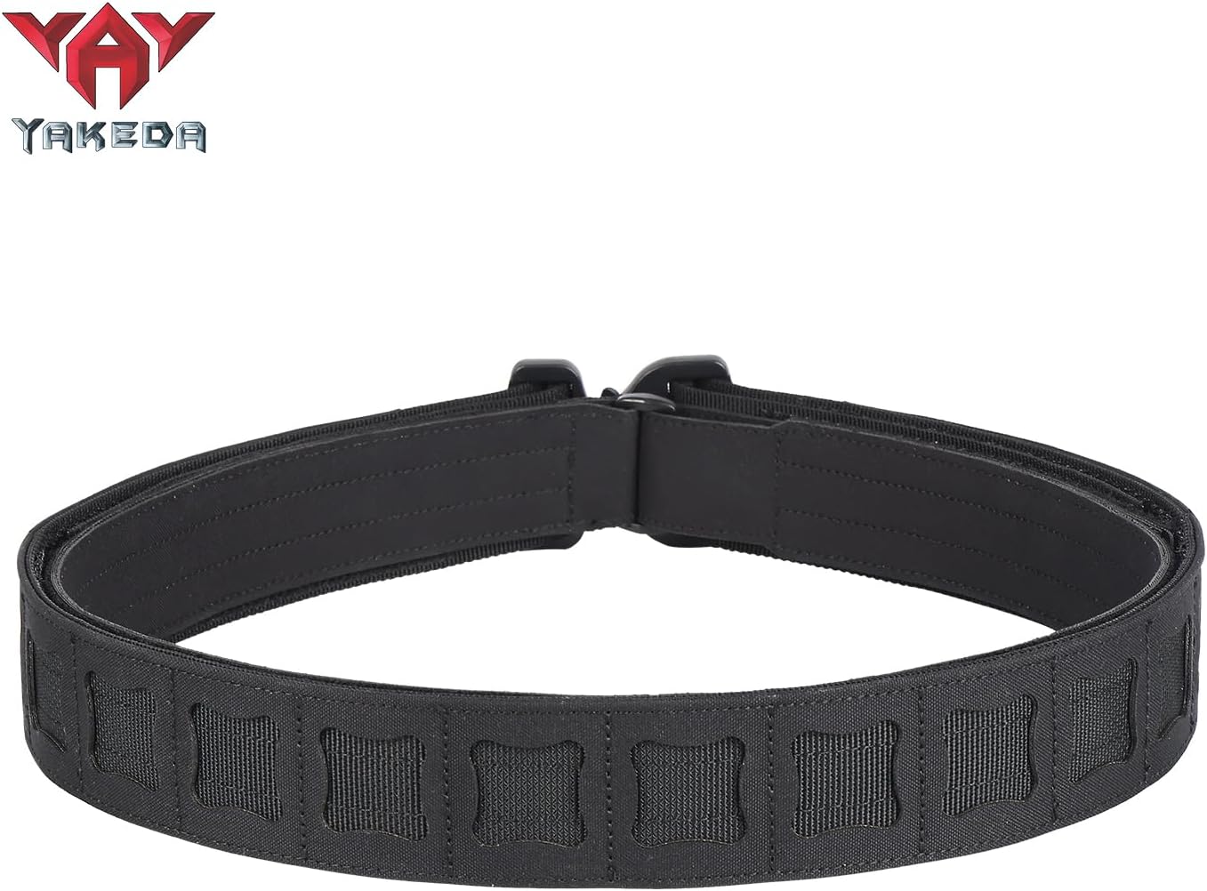 YAKEDA Tactical Battle Belt–Airsoft Reinfored Range Belt | Quick-Release Combat Ratchet Gun Belts for EDC, CCW