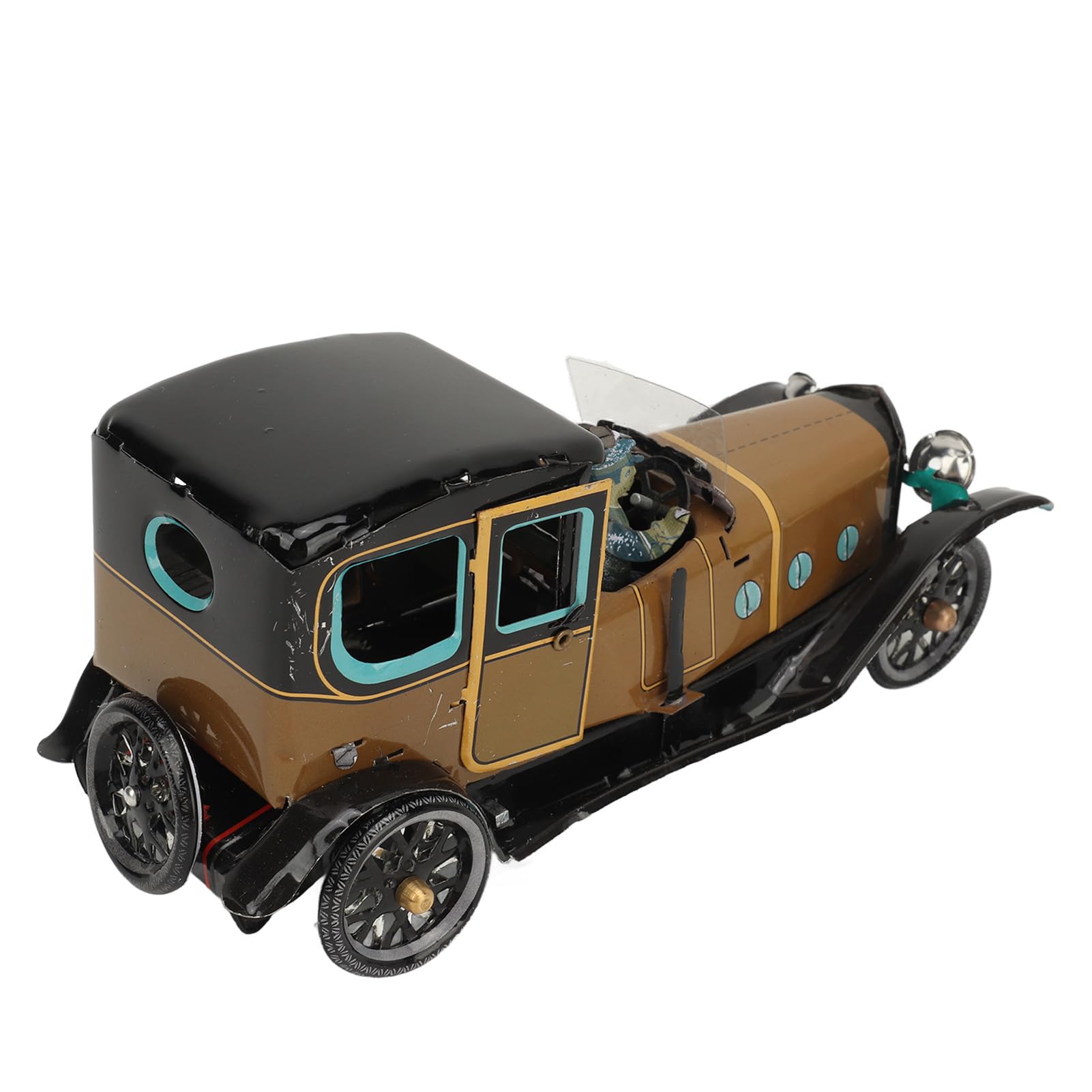 RiToEasysports Juguete de Coche Vintage, Mecanismo de Cuerda Retro Hecho a Mano en Hojalata para Colección de Adultos y Regalo de Fiesta de Cumpleaños