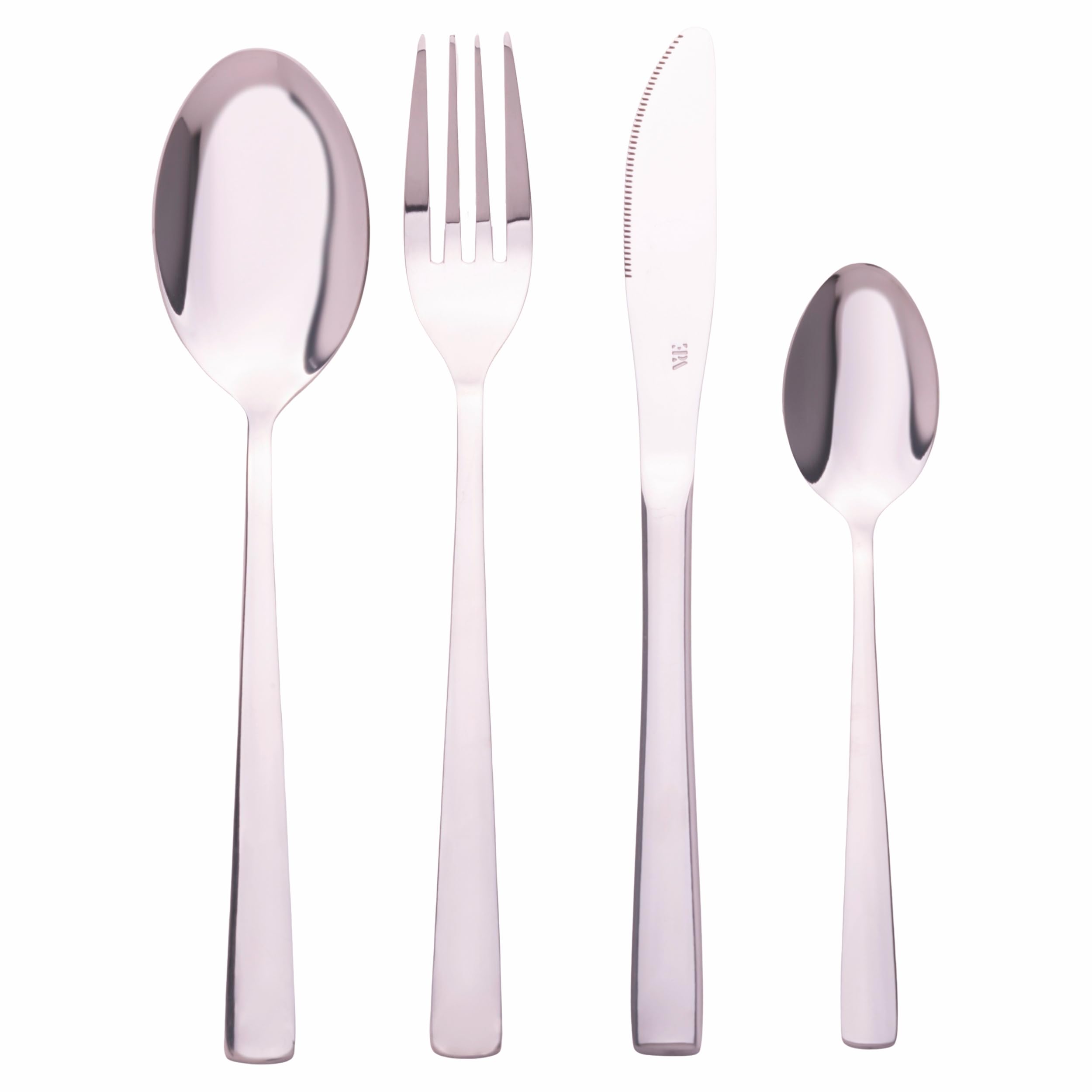 Madison Besteck-Set, 24-teilig, Edelstahl 18/10, silberfarben, poliert