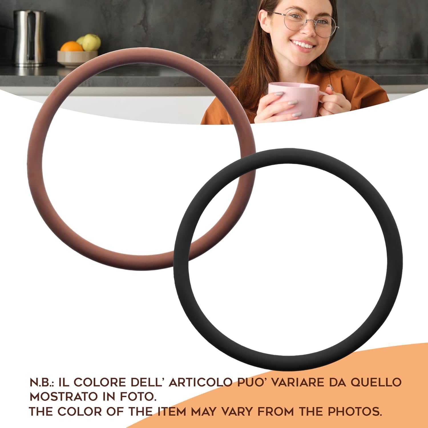 Lot de 3 joints toriques pour machine à café à dosettes ESE 44 mm compatibles avec Didiesse Frog