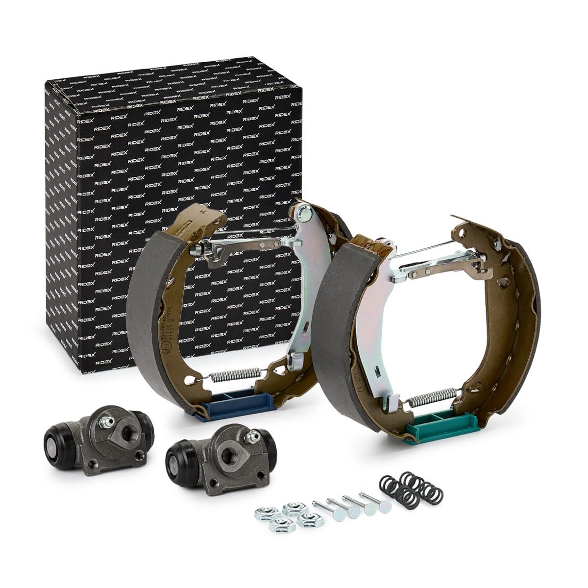 RIDEX 3859B0232 Kit frenos disco de tambor Trasero con accesorios con cilindro de freno de rueda Compatible con RENAULT TWINGO I C06