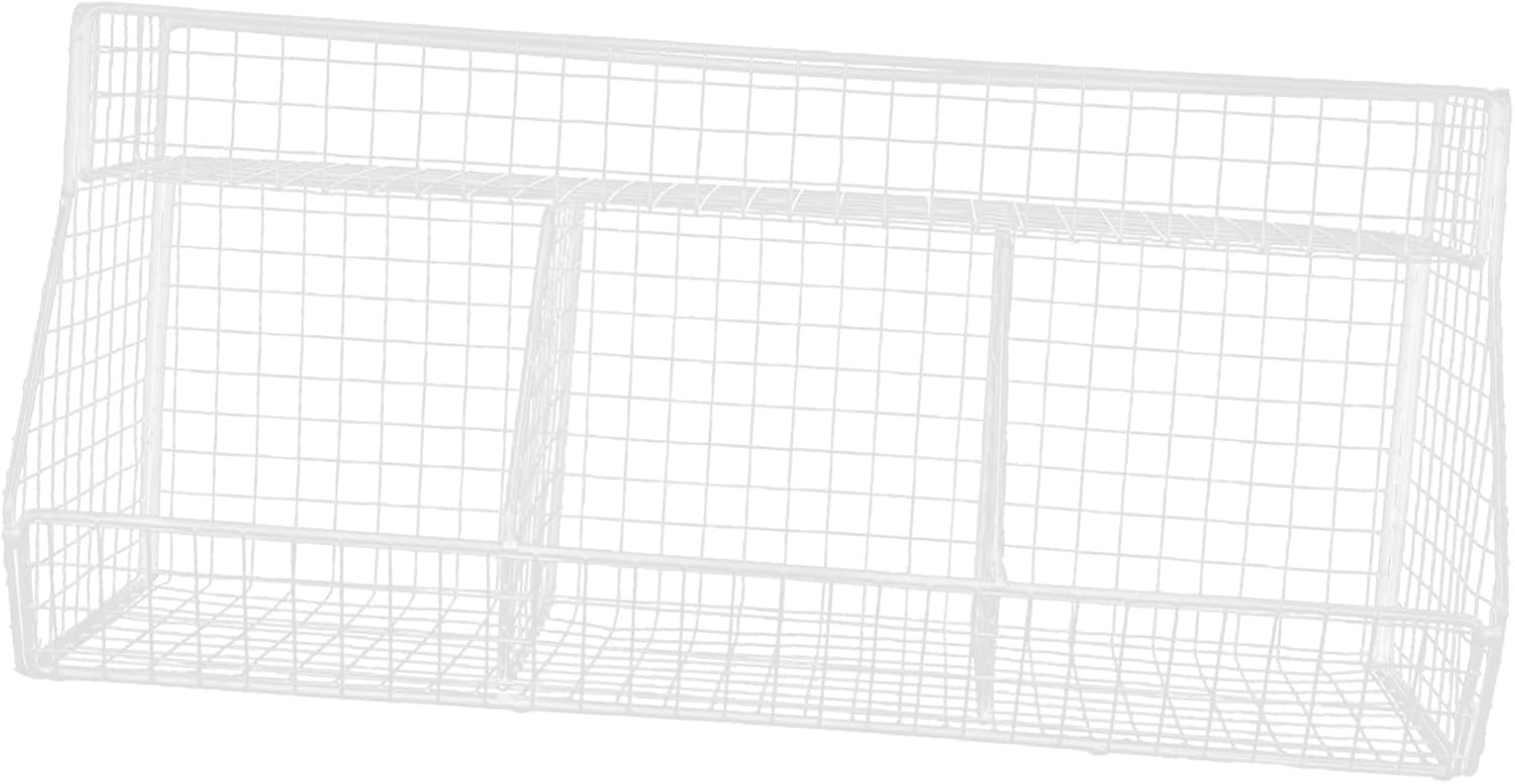 Wall Storage Basket Multi-functional Stainless Steel Seasoning Organizer for Garlic Ginger and Onions Space-saving Kitchen with Elegant Design