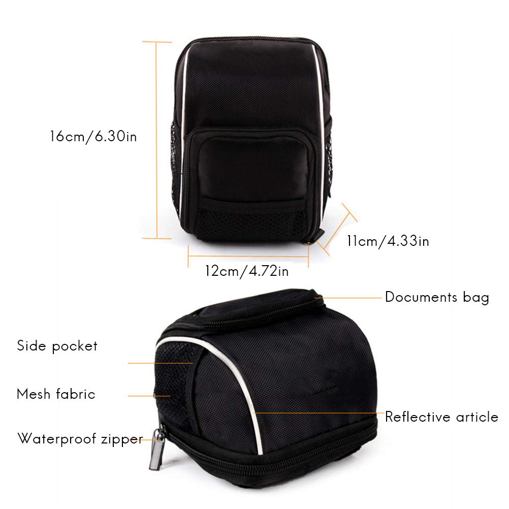 Koowaa wasserdichte Oxford-Stoff-Fahrradtasche, Lenkertasche mit großem Fassungsvermögen, Schultertasche das Fahrrad Sport & Freizeit