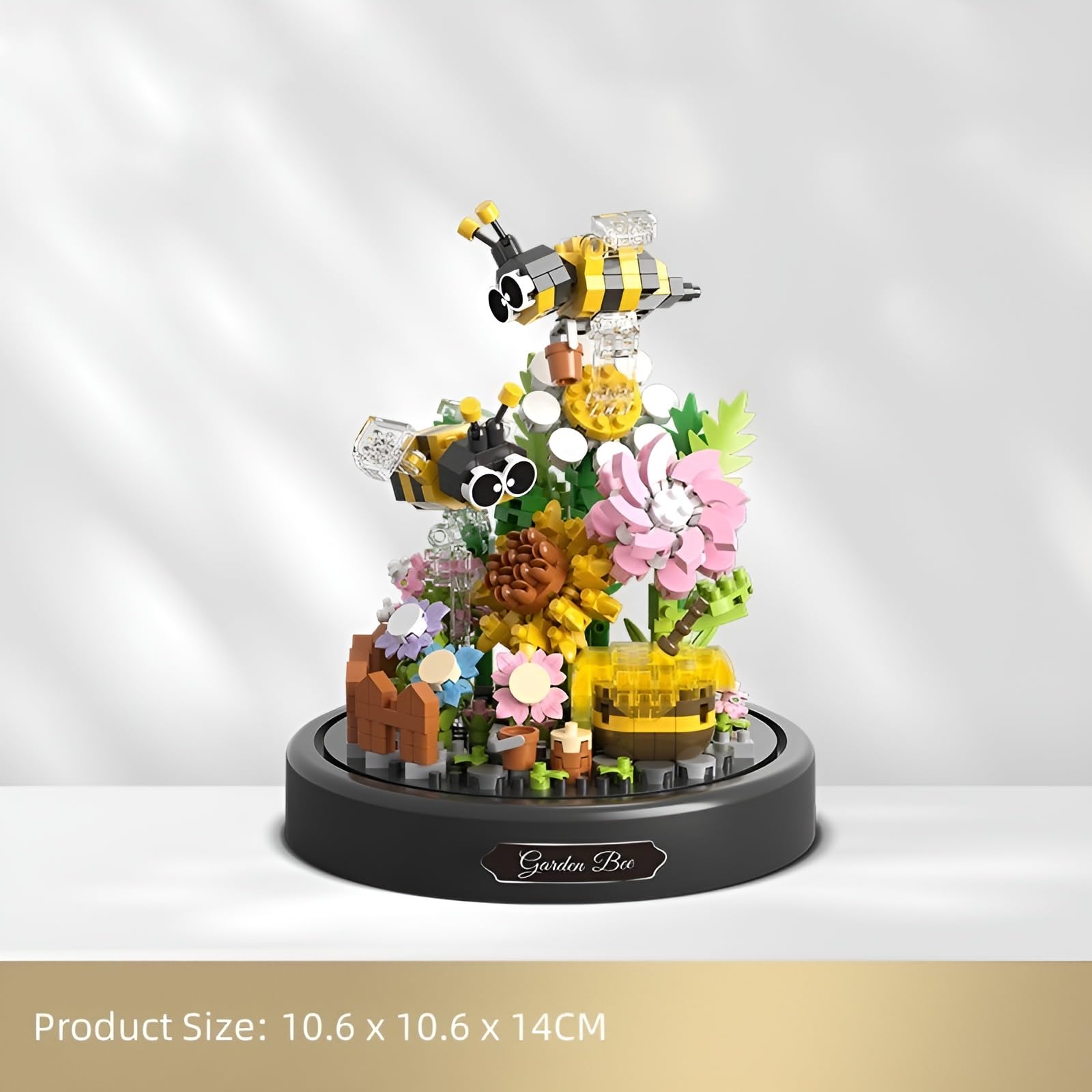 Bee Flower Bouquet Building Set, 588 PCS Insect Flowers Collection Building Set including Dust Cover - Image 2