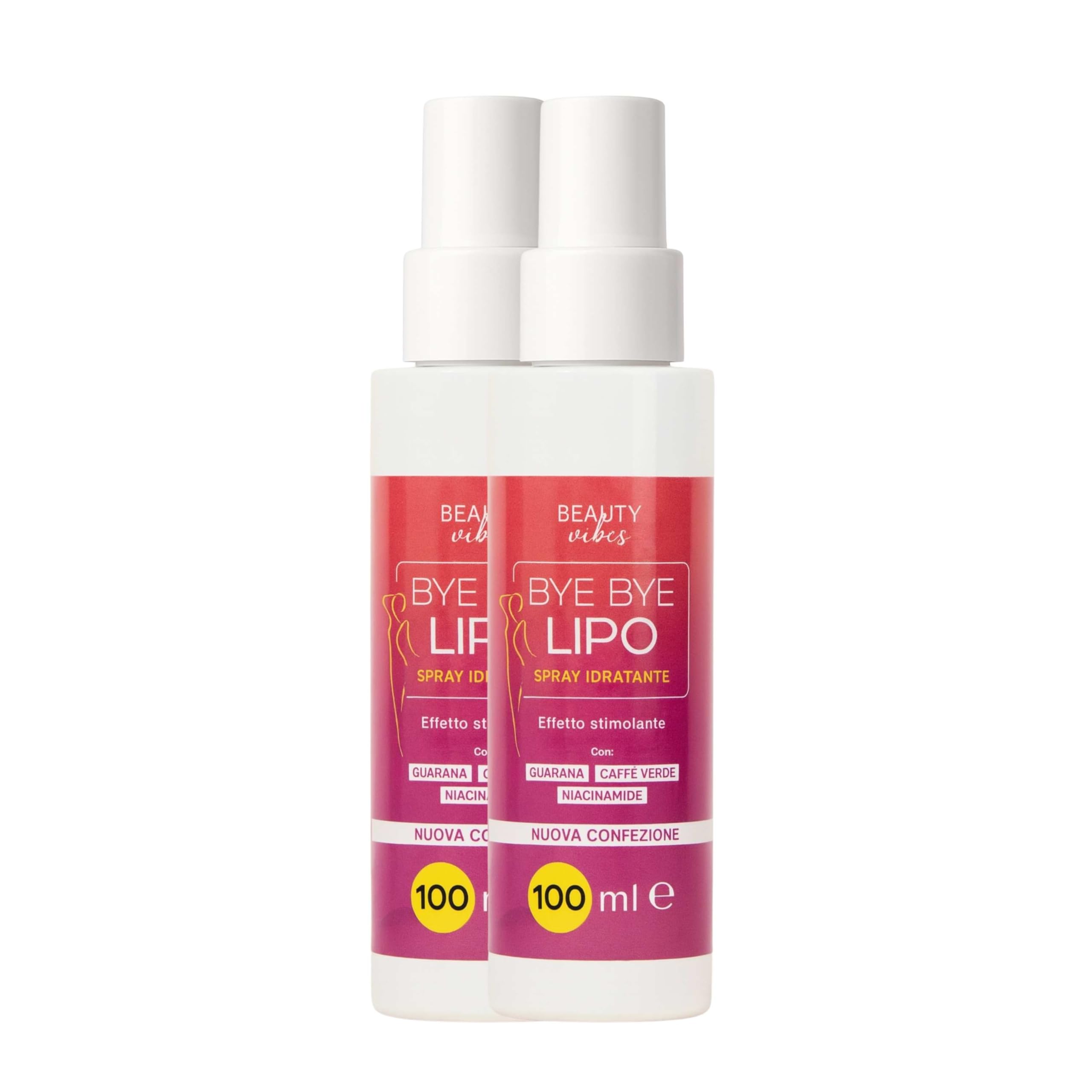 Bye Bye Lipo Spray Anticellulite 200ml | Trattamento Snellente e Tonificante, Niacinamide, Attivi Rassodanti Corpo