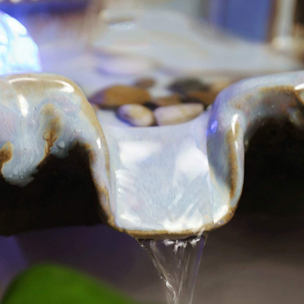Fontana da Tavolo con Pompa Elettrica E Atomizzatore, Effetto Roccia da Interno, Rilassante E Rilassante, per La Casa, per Ufficio, Camera da Letto, Relax.,Natural