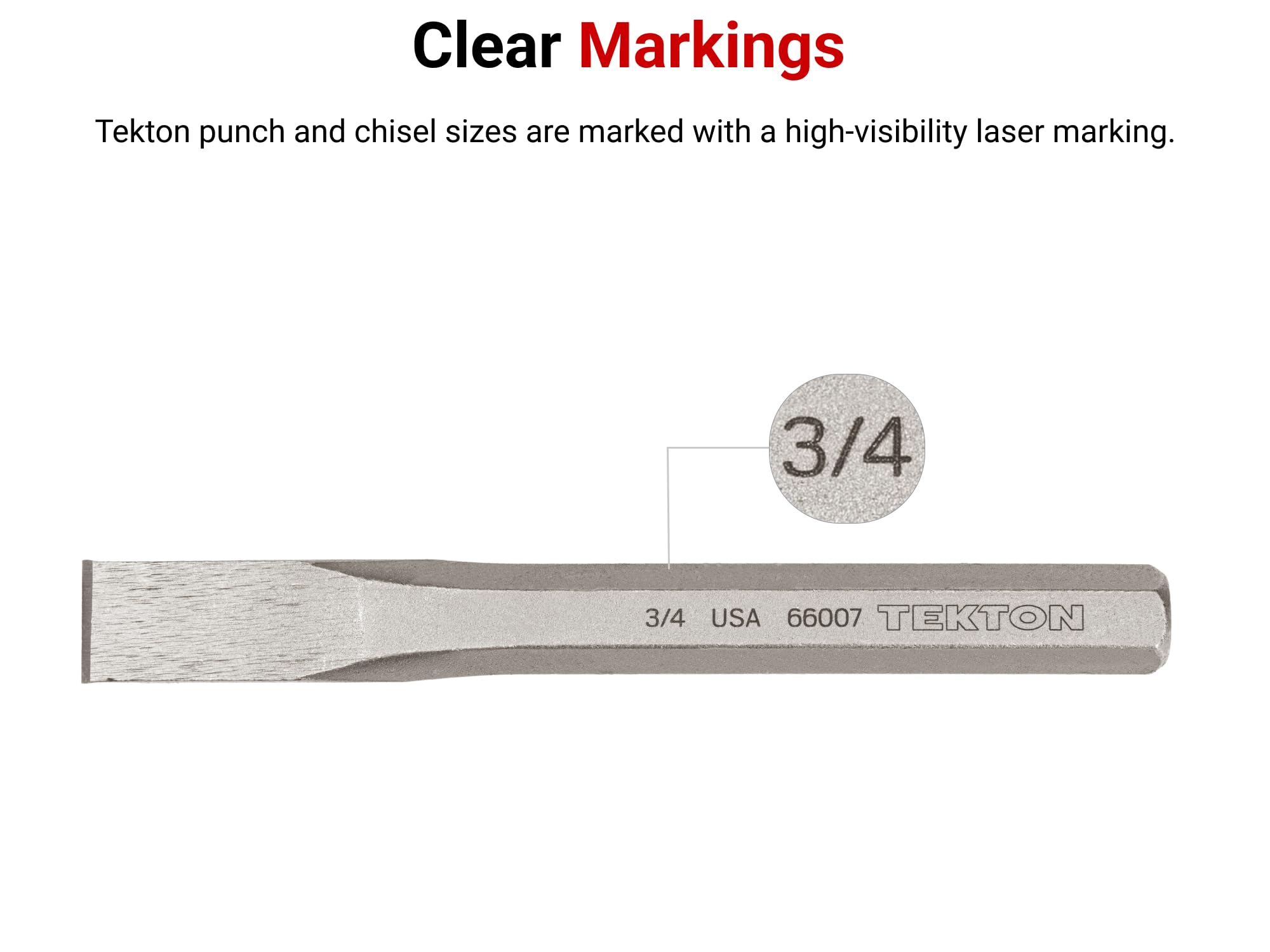 TEKTON Zestaw dłut zimnych, 3-częściowy (1/2, 3/4, 2,5 cm) | 66506