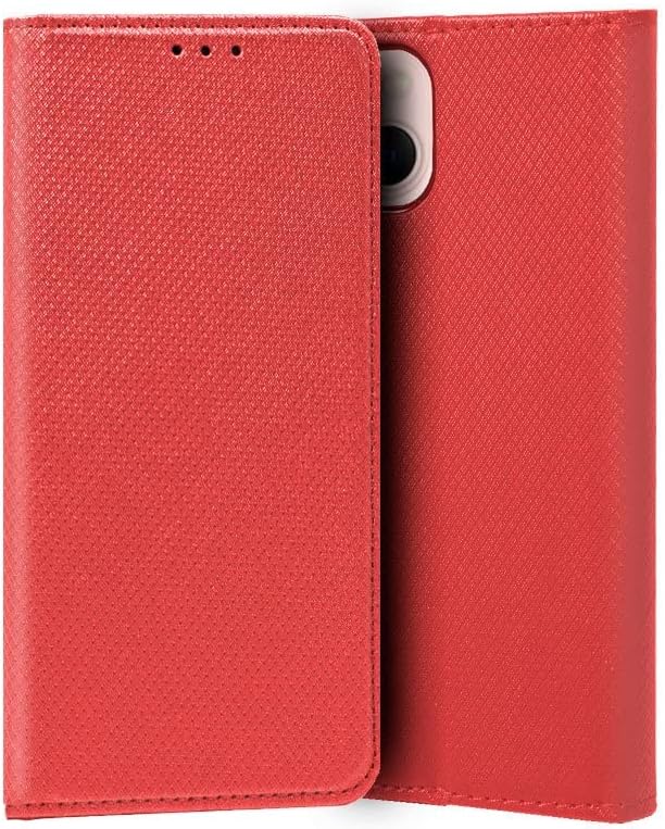 Cool Flip Cover Case for iPhone 13 Smooth Red