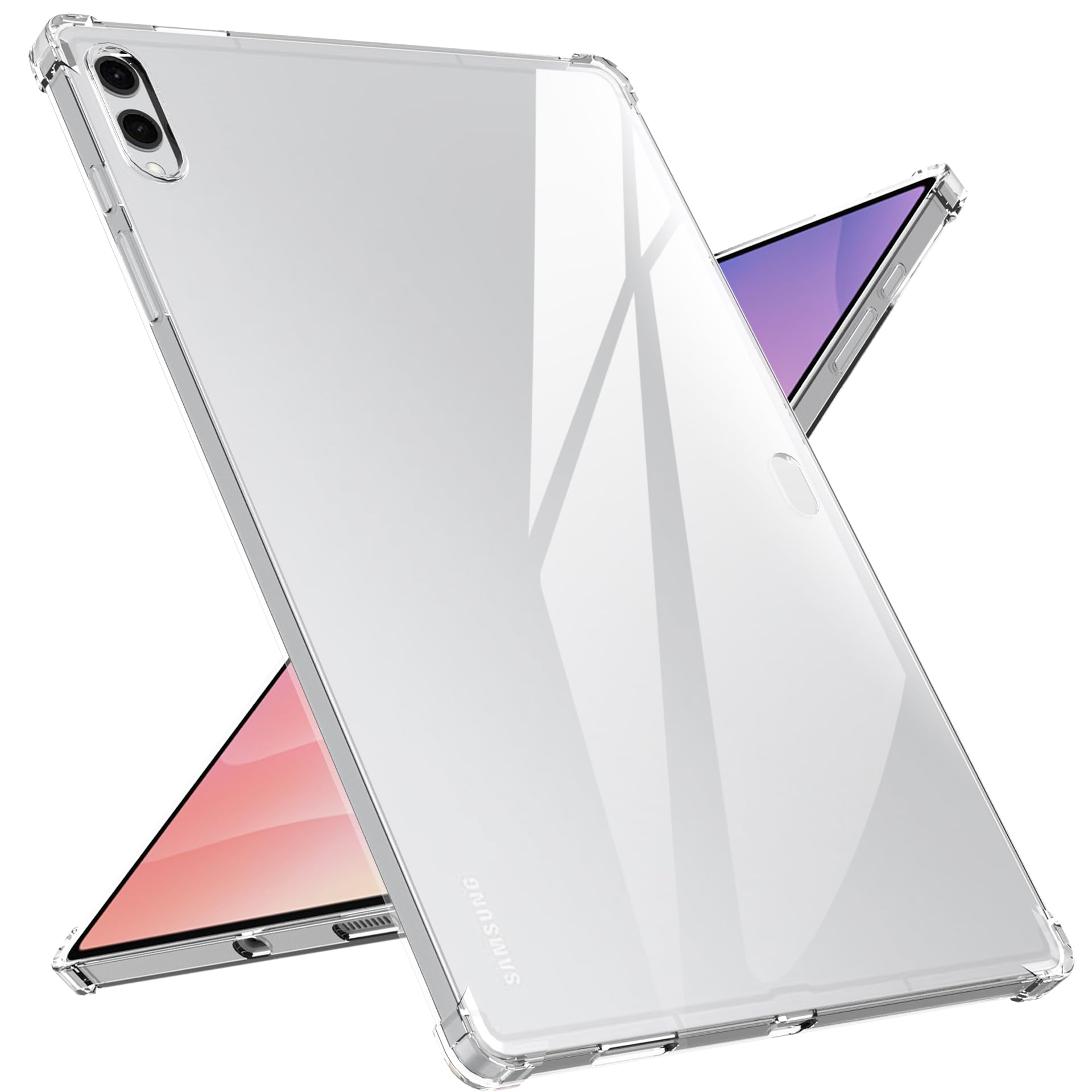 Natbok Hülle für Samsung Galaxy Tab S11 Ultra 14,6 Zoll 2025, Fortschrittlicher Airbag-Fallschutz, Stoßfest Kratzfest Vergilbungsfrei, Schlanke Passform Samsung Tab S11 Ultra Hülle, Transparent