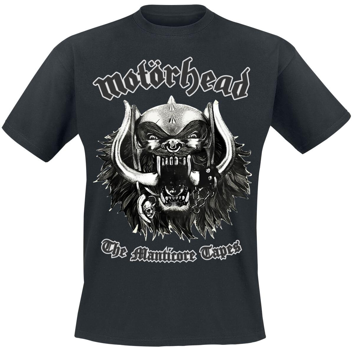 Motörhead The Manticore Tapes Tracklist Homme T-Shirt Manches Courtes Noir Regular/Coupe Standard