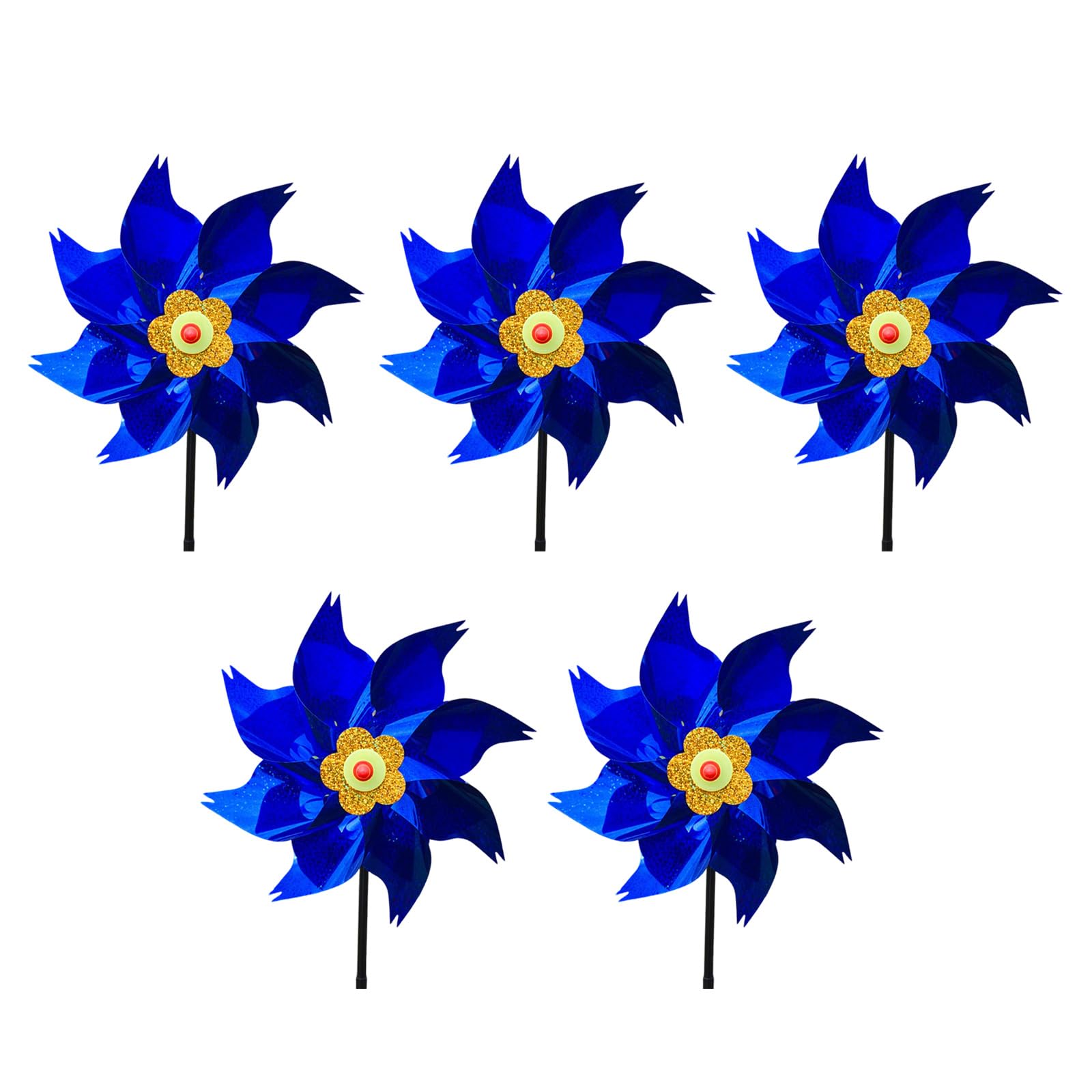 5Pcs Spinner Flower Windmill Toy Garden Spinner for Windmill Yard Garden Balcony Rainbow Rainbow Wind