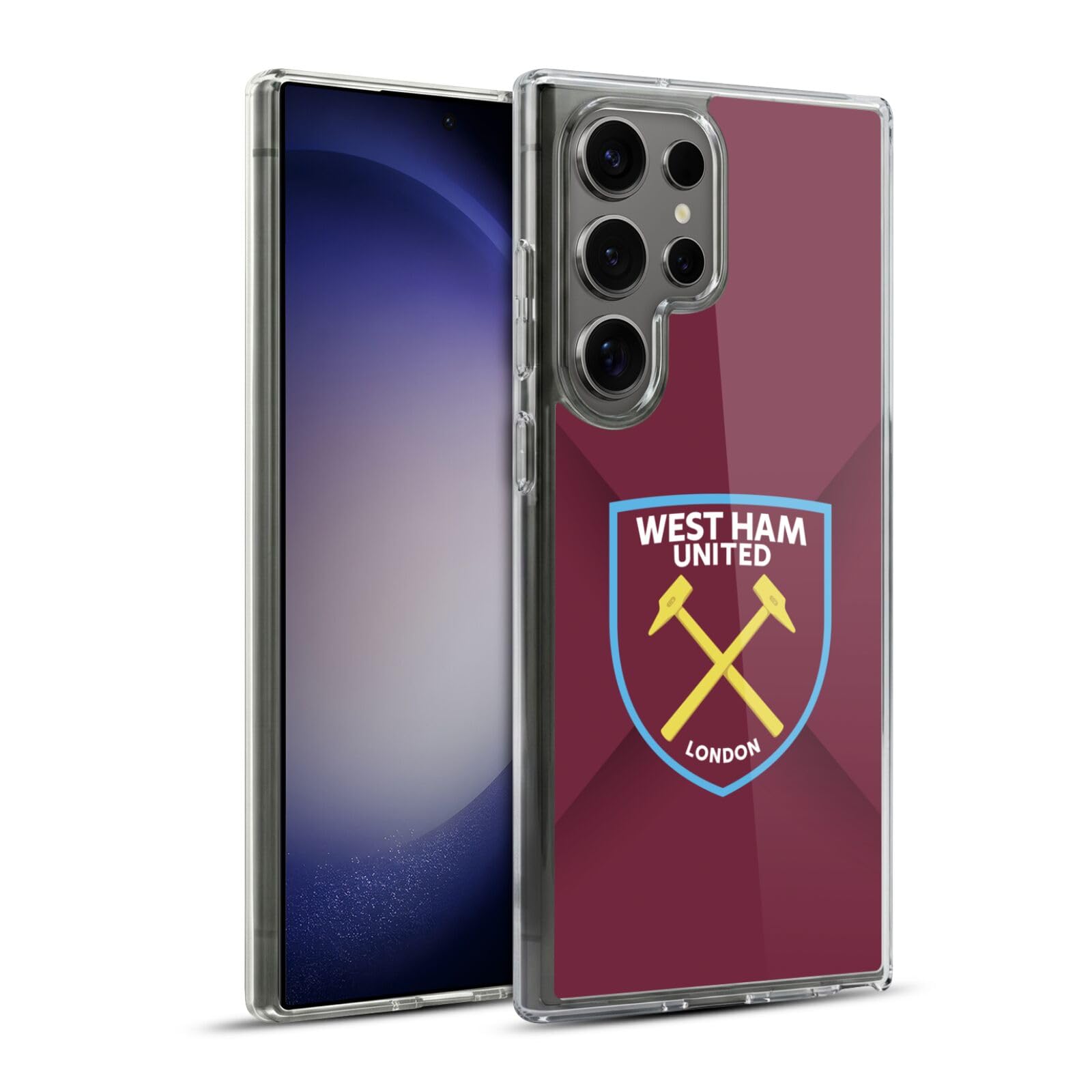 Regalo para aficionados del West Ham: funda de gel suave para Samsung Galaxy S23 Ultra 5G 8