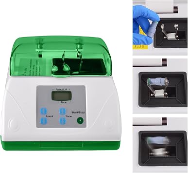 Lab LCD Display Dentist Digital High Speed Amalgamator Amalgam Capsule Blender Mixer HL-AH G8 Model Green