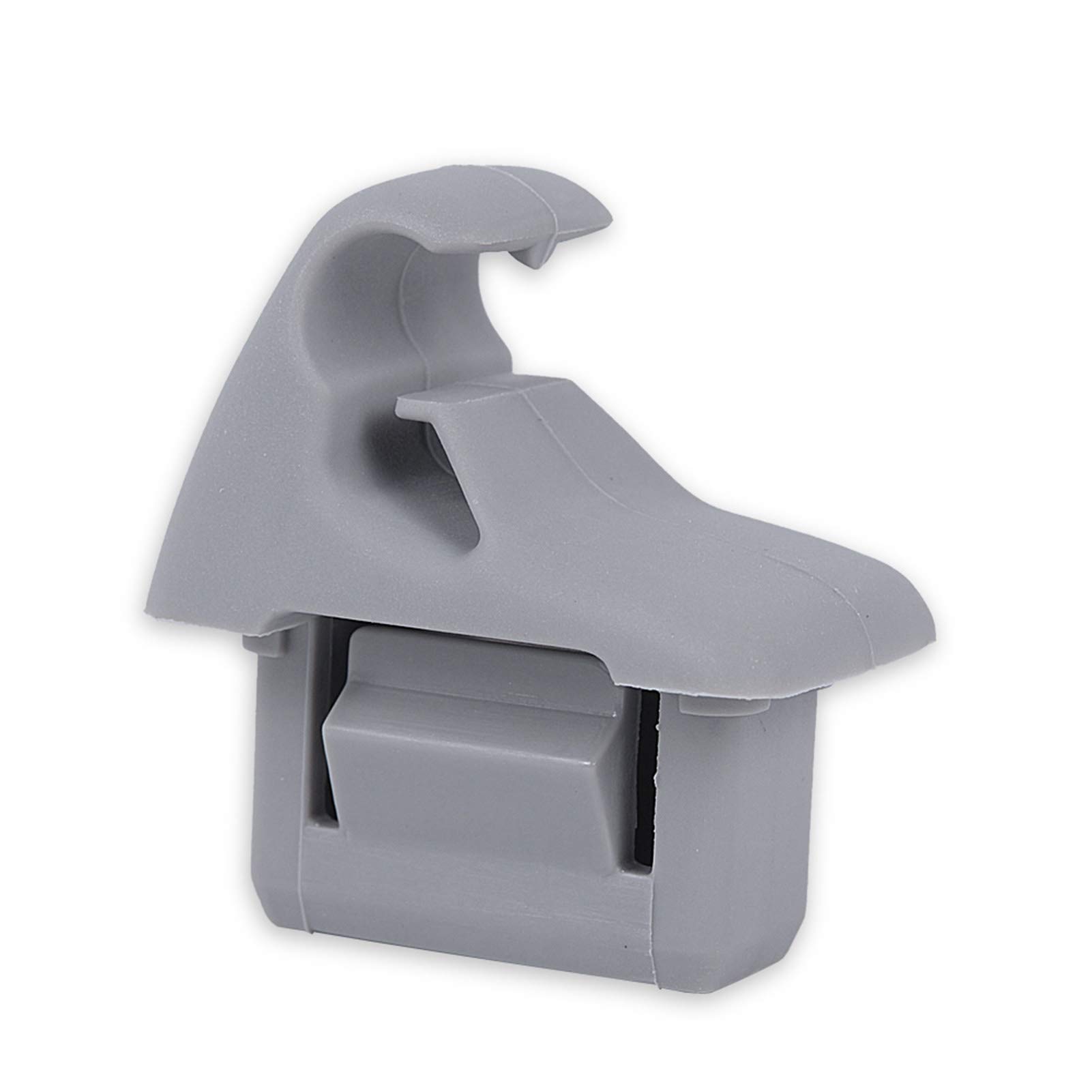 runmadeGray Sun Visor Hook Clip Bracket Hanger Compatible with Mitsubishi Evolution 8/Evolution X