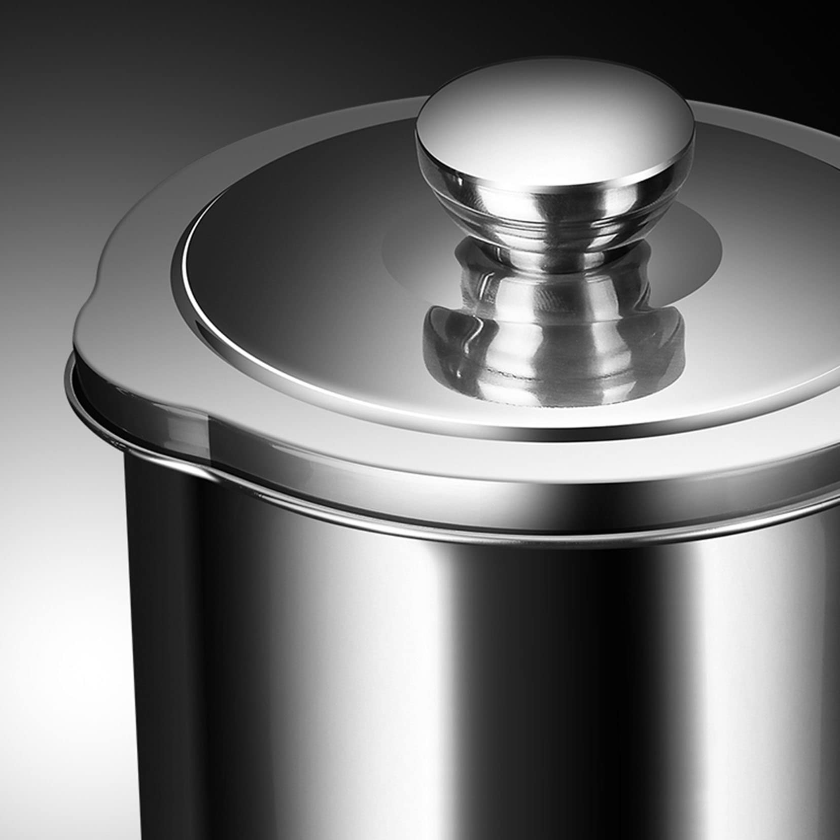 La Grasa De La Olla Del Colador De Aceite Puede 1,3 L De Acero Inoxidable De Acero Inoxidable De Almacenamiento De Aceite Con Colcha De Malla Fina Tapa a Prueba De P Silver-1.3L