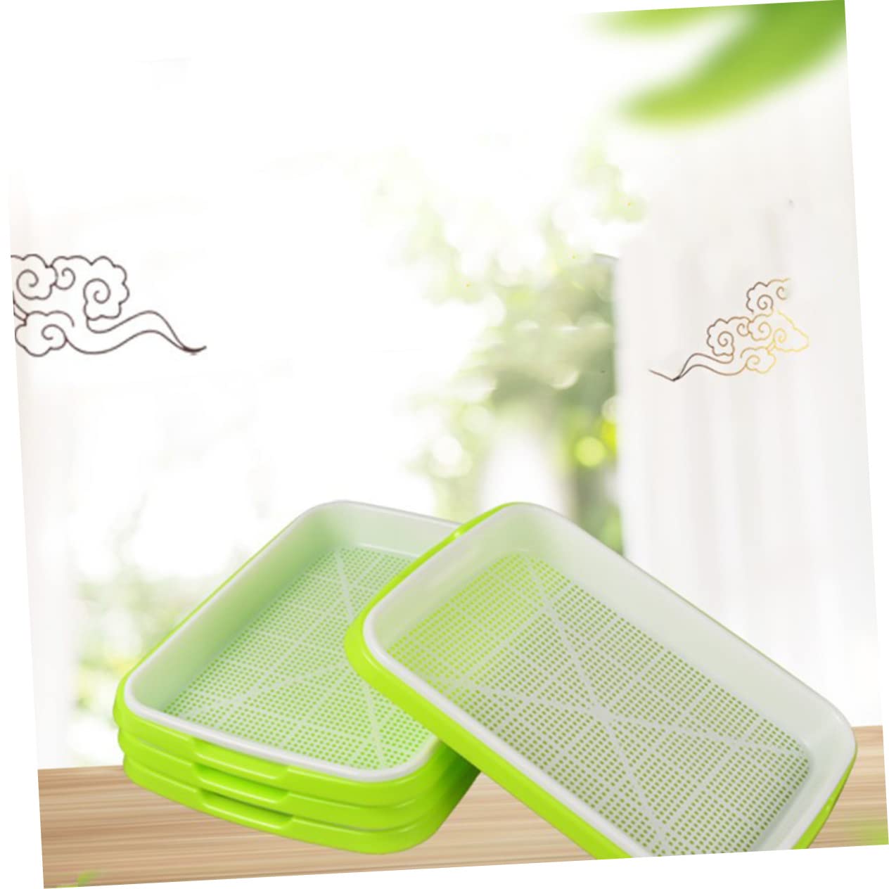 BESPORTBLE 5 Pièces Plateau de Germination Hydroponique Plateaux de Culture Sol Plateau de Germination Pratique