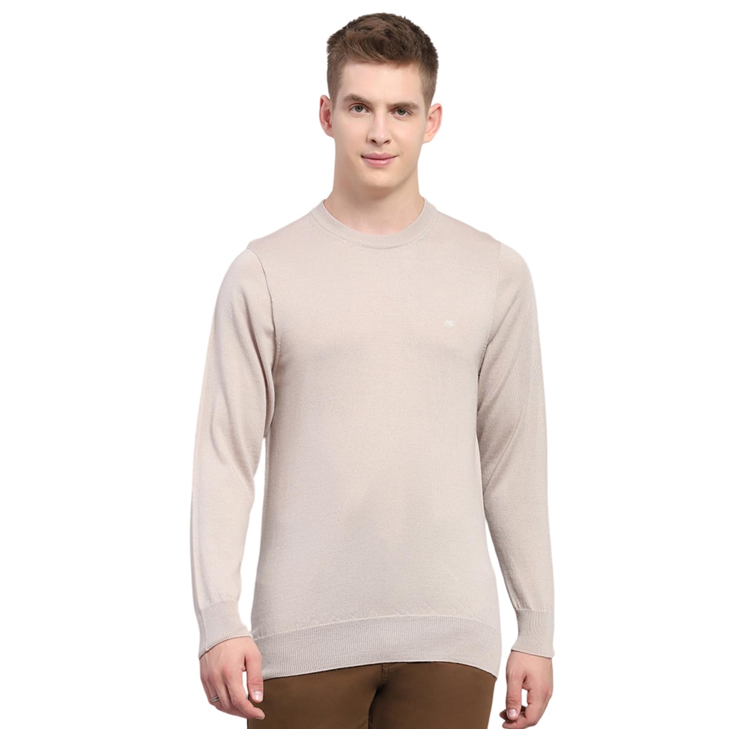 monte carlo Men Regular Fit Full Sleeve Solid Round Neck Winter Pullover (Pack of 1)-picture-34