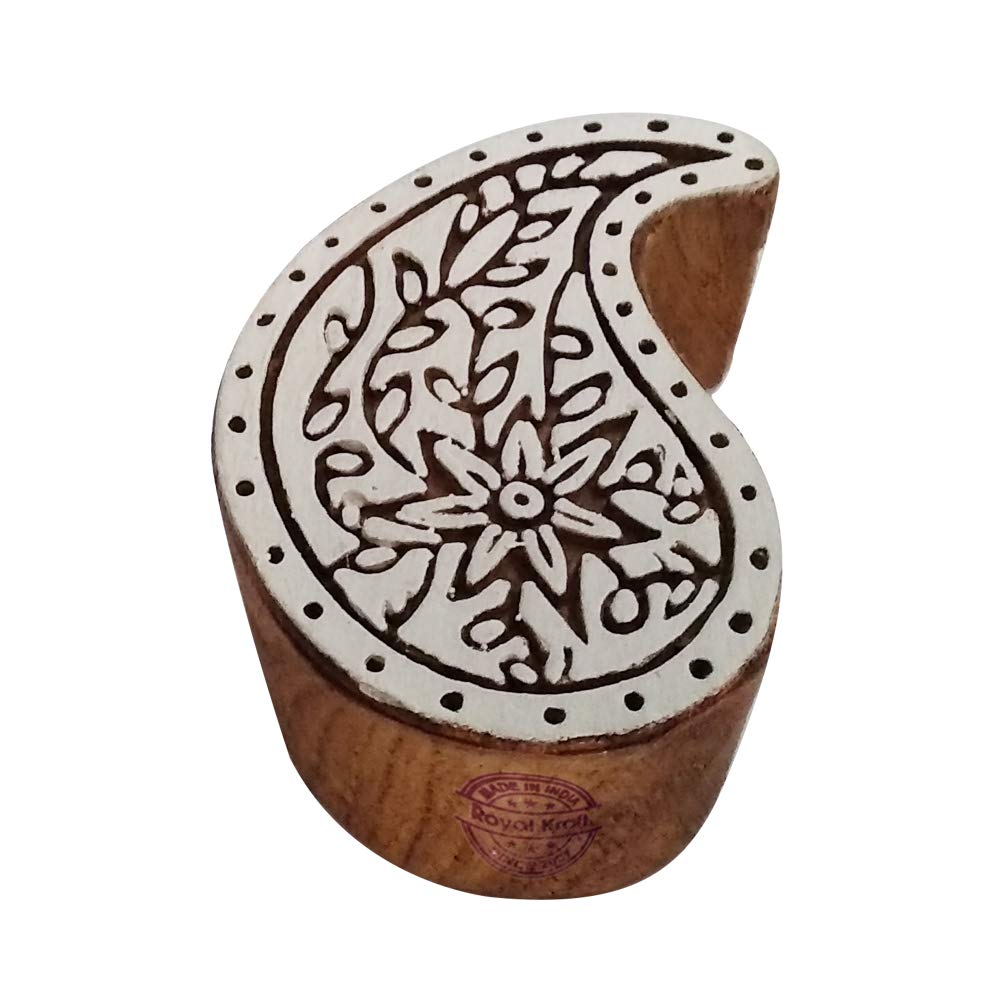 Trendy Wood Stamps Paisley Pattern Printing Blocks - DIY Henna Fabric Textile Paper Clay Pottery Block Printing Stamp (B07GCLXYSC) Amazon Price History, Amazon Price Tracker